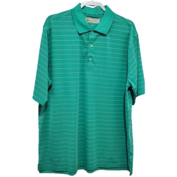 Donald Ross Other - Donald Ross 1/4 Buttoned Up Collared Golf Polo Tee Shirt Green Men's Size XL